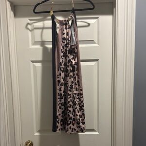 Leopard Print Halter Dress